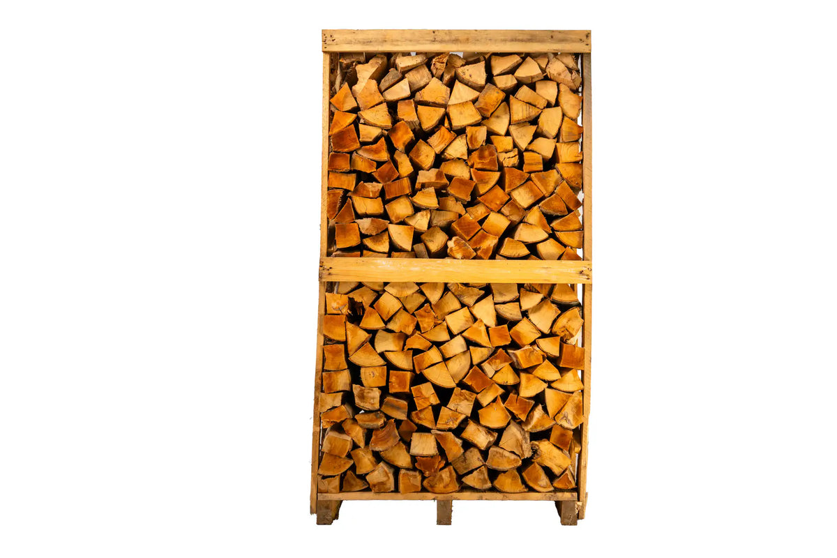 Brennholz Esche 25 cm, auf Palette gestapelt, 3srm – 1000 kg - Hochwertiges Eschen-Brennholz – 25 cm Scheitlänge, 3 SRM pro Palette