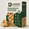 Ökologische Anzünder aus Holzwolle und Wachs – 100 Stück