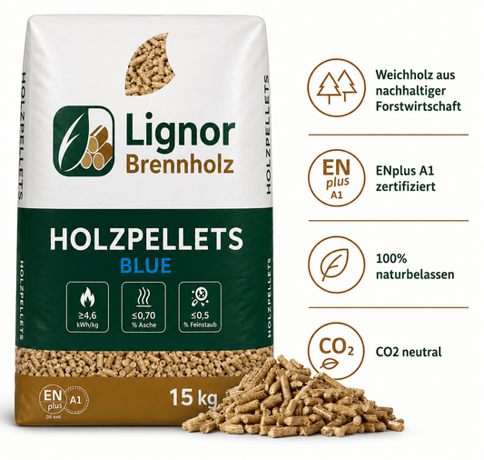 Heizfuxx Red ENplus A1 Hartholzpellets 6 mm – Palette 975 kg