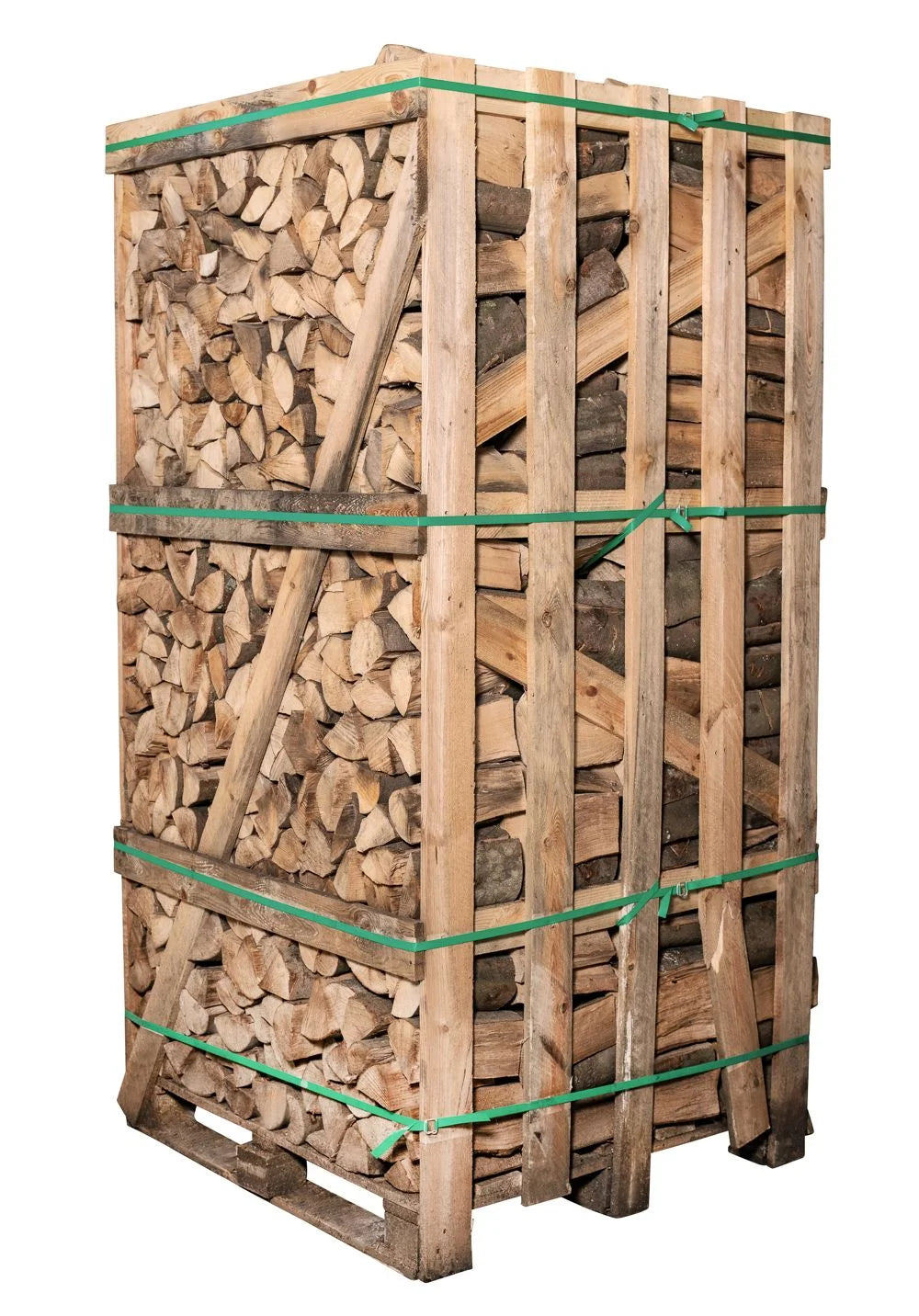 Brennholz Buche 25 cm 2 RM Palette - Premium-Brennholz für Kamin und Ofen