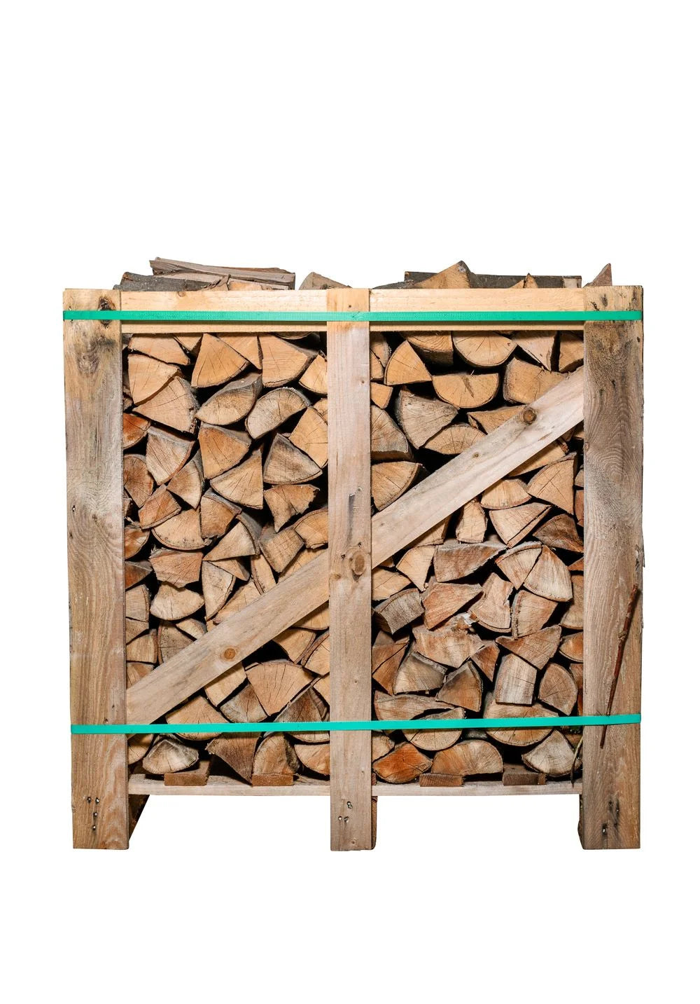 Brennholz Buche 33 cm 1 RM Palette - Rotbuche Brennholz – 1 Raummeter in praktischer Box, 33 cm