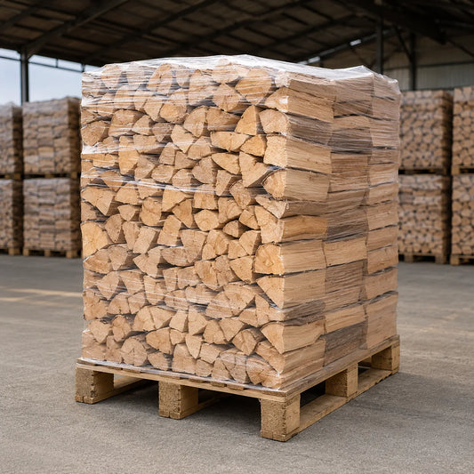Trockenes Buchen-Kaminholz