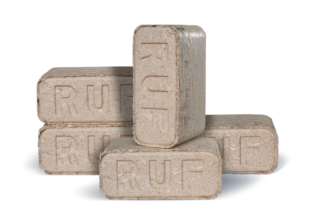 Heizfuxx RUF Original Red Hartholzbriketts – 960 kg Palette (96 × 10 kg)